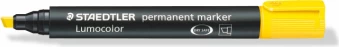 Staedtler Lumocolor Permanent Marker – Yellow (Chisel Tip)