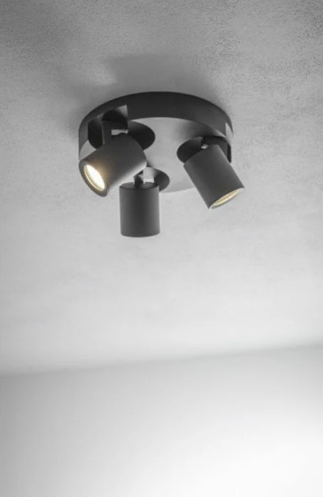 Reflektor tavanor GTV BLINK 3xGU10 220V IP20 alumin, i zi