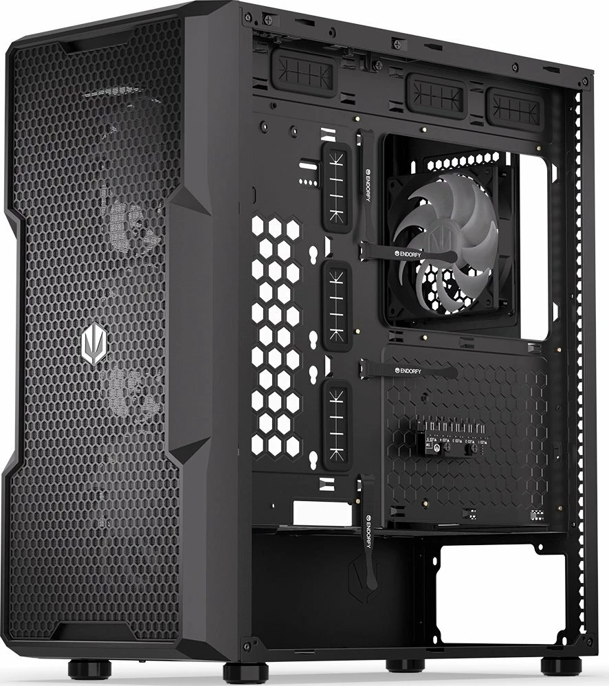 Kasë Endorfy Regnum 400 ARGB (EY2A009) Midi Tower ATX, panel xhami i temperuar, 4x 120mm PWM ARGB fan, e zezë