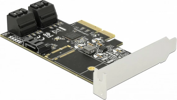 Kartelë PCIe DeLOCK 90395, 5x SATA III 6Gb/s, e gjelbër