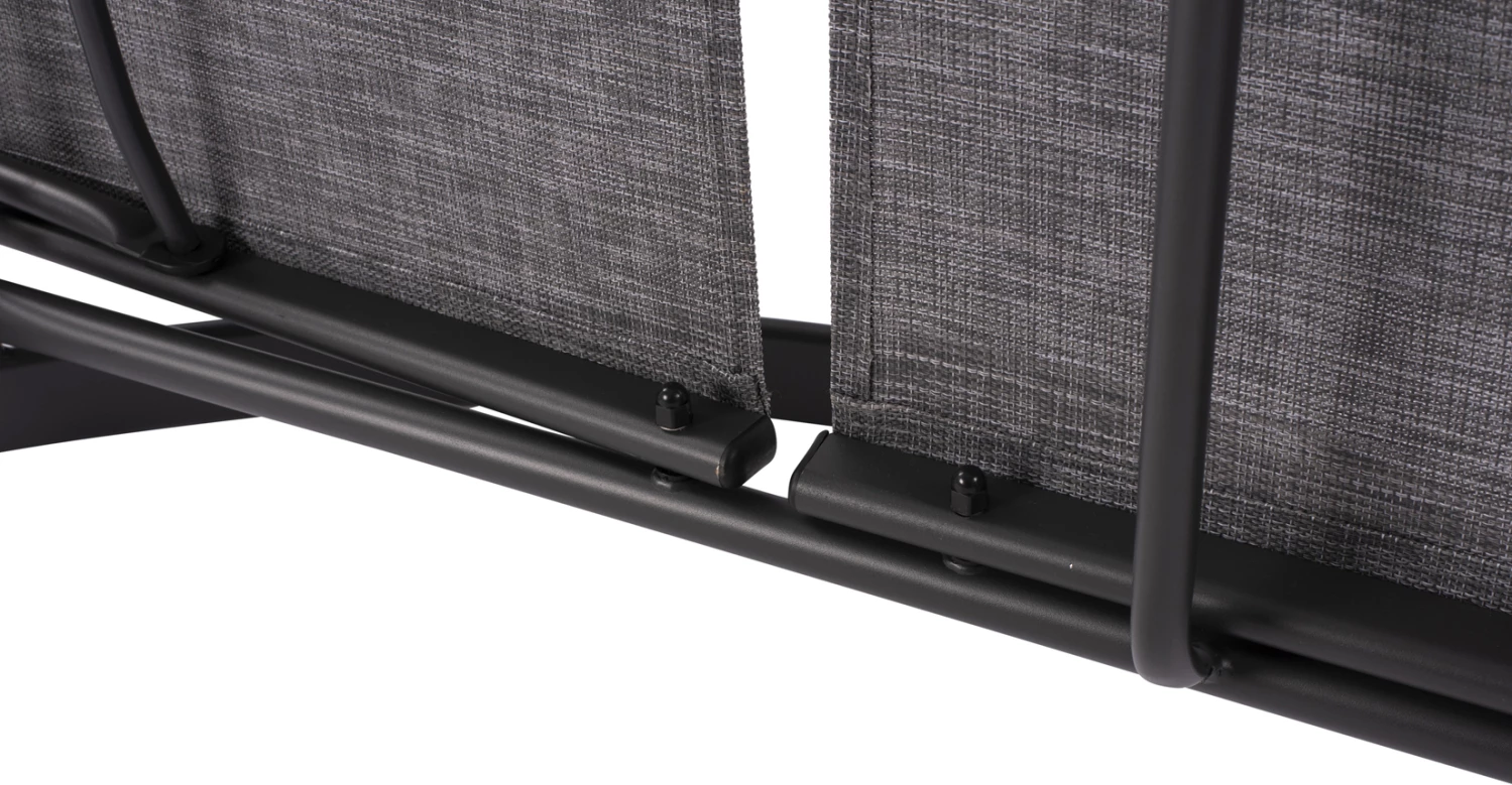 Shtrat dielli alumini gri me tekstilene gri FH5133.01 194x54-66x30 cm 8