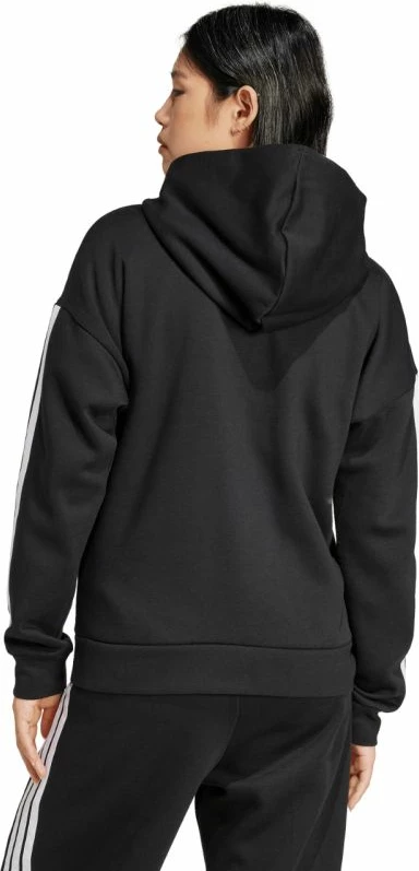 Duks me kapuç adidas për femra, i zi