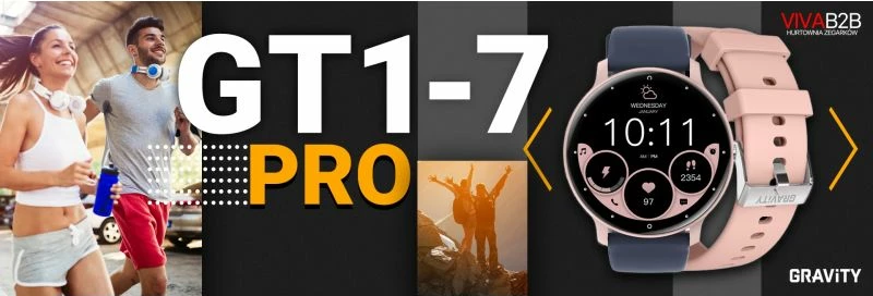 Smartwatch Gravity për femra, rozë dhe kaltër