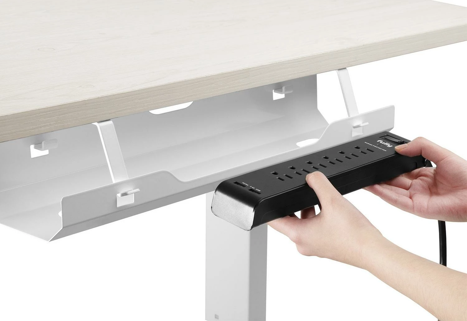 Organizator kabllosh Ergo Office ER-431W 60 cm, i bardhë, 1 copë