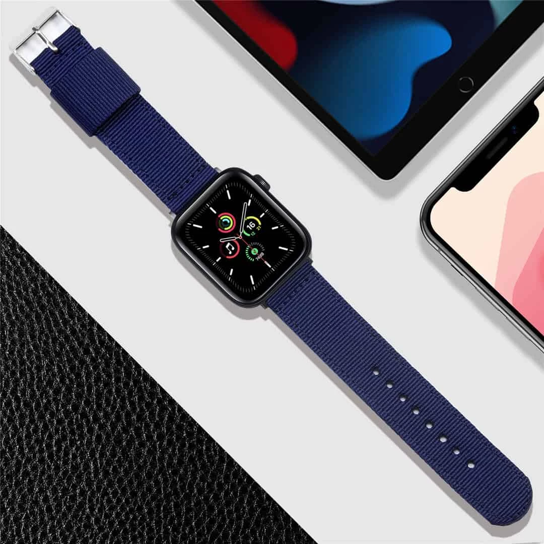 Rrip per ore Bandora NL1238 38/42mm (Kaltër e mbyllur/Bardhë, 42/49mm)