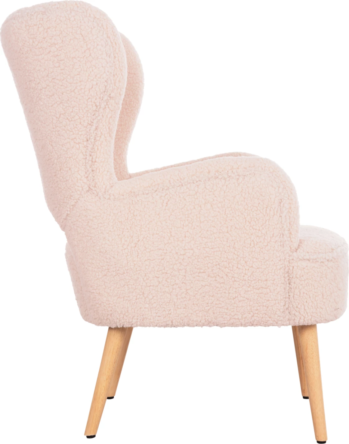 Fotelje MYLIE FH8394.23, pëlhurë boucle ecru, 66x75x93H cm