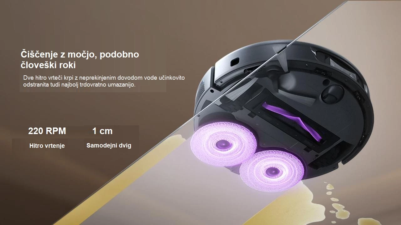 Robot fshesë me korrent 3i P10 Ultra 18000 Pa me stacion smart, e zezë