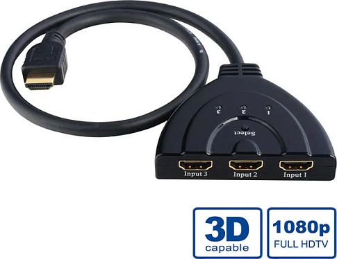 Switch HDMI VALUE 3-port, automatik, 1080p, i zi