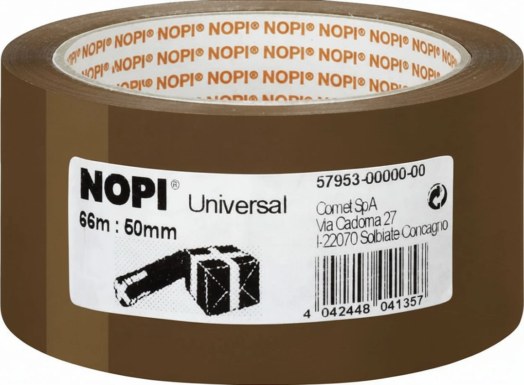 Shirit paketimi Tesa NOPI Universal 57953, 50mm x 66m, kafe