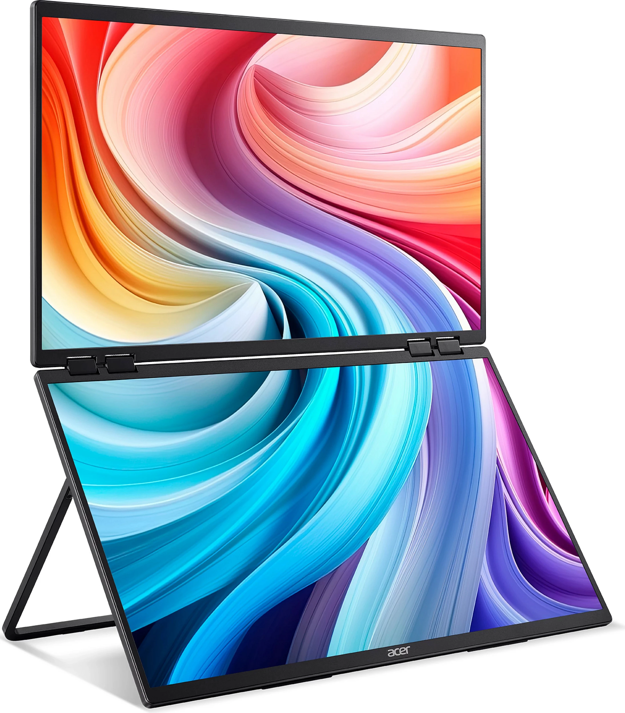 Monitor portativ Acer PD243YEBmiuux, 23.8", Full HD, IPS, 100Hz, ZeroFrame, i zi