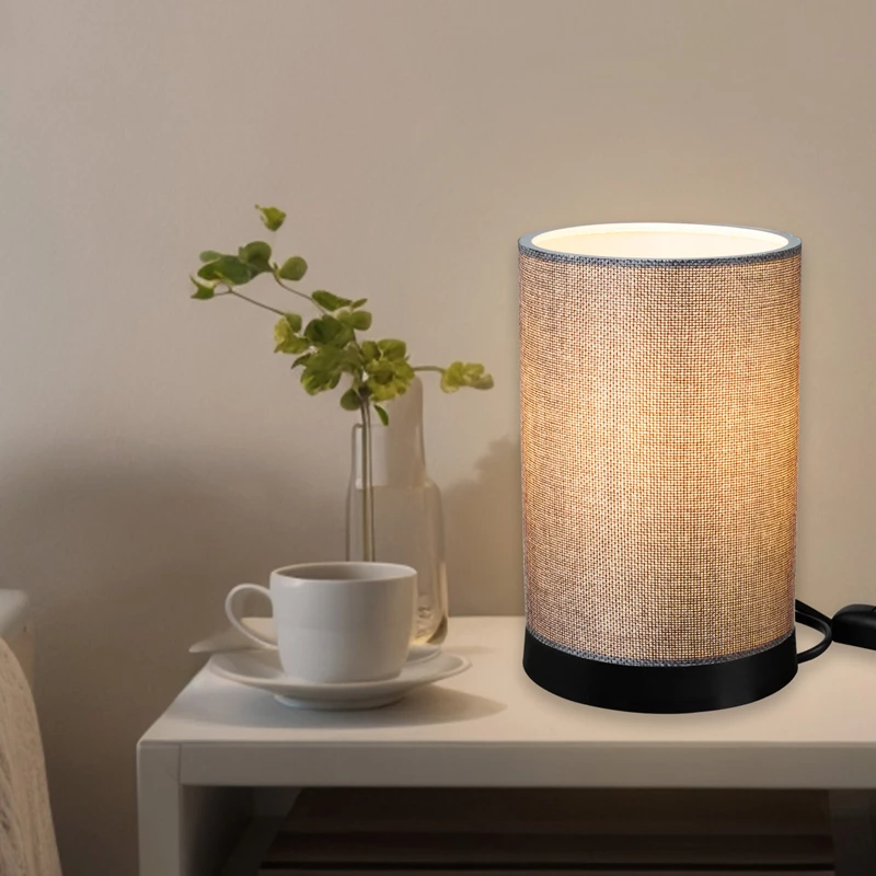 Llambë tavoline Fana, ngjyrë gri, D14x21cm