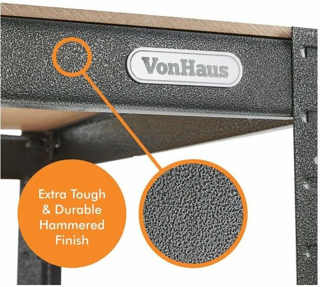 tavolinë pune/raft magazinimi VONHAUS 3500155 120x90x60 cm 200 kg 2-nivel, e zezë/kafe