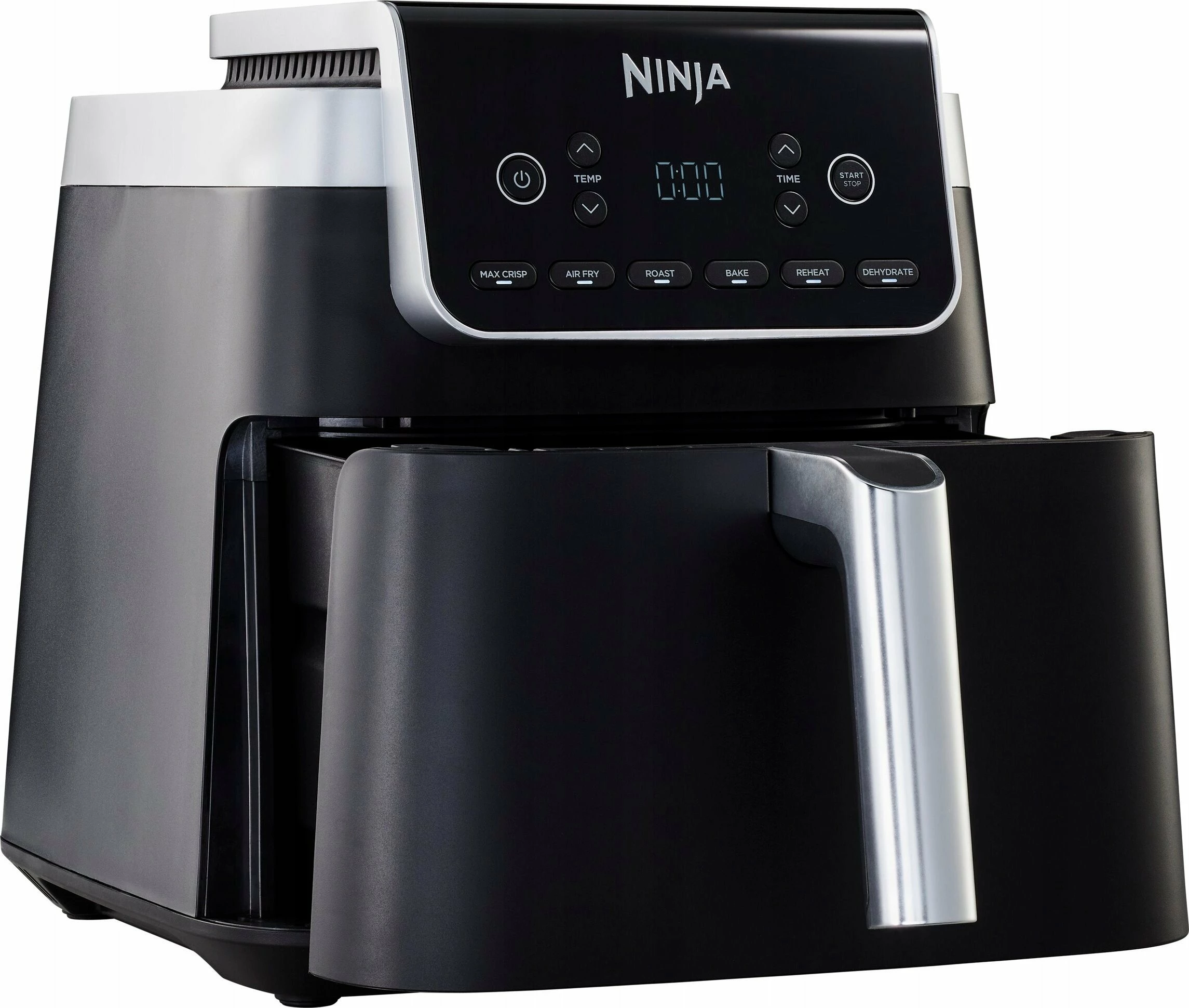 Fritezë pa vaj Ninja MAX PRO AF180EU 6.2L 2000W, e zezë, set me pjatë grilli të rregullueshme