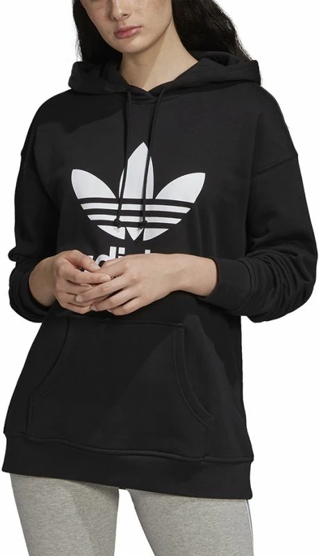 Duks adidas Trefoil Hoodie për Femra, i zi [Madhësia: 36]