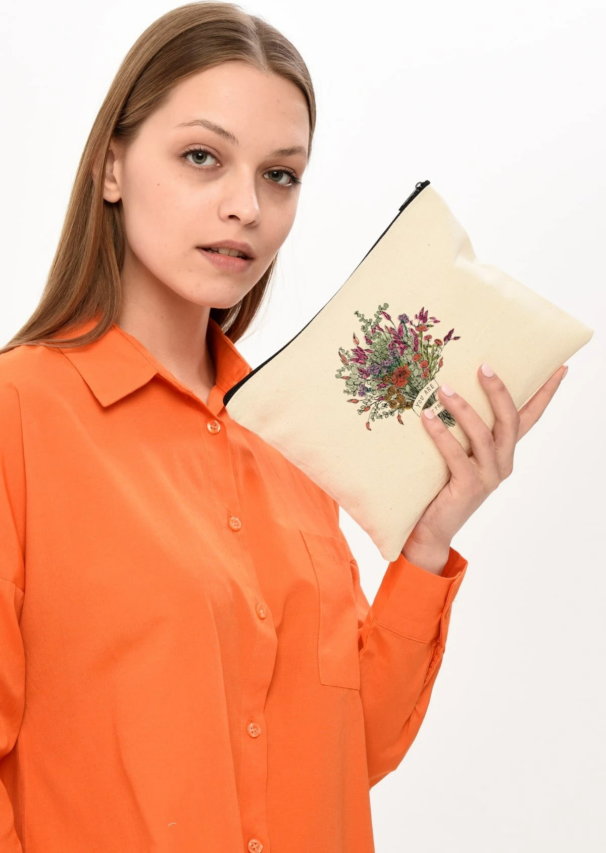 Çantë për make-up Zoozie Bags, krem, 25x18cm, 0745