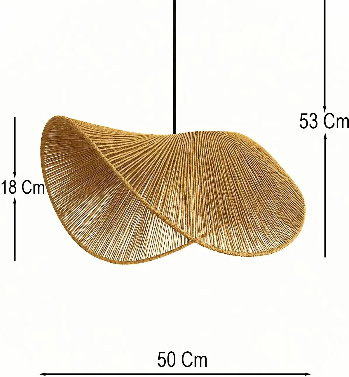 Llambë tavani Opviq, ngjyrë mustard, BK075