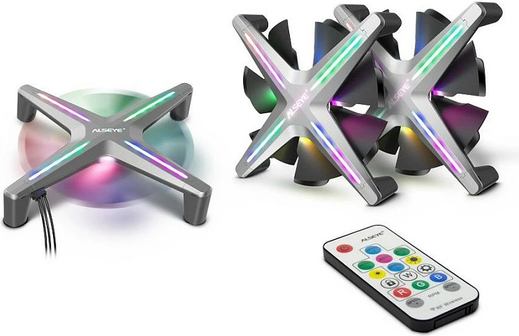 Ventilator kasë Inter-Tech ALSEYE HALO X12 Kit, 120x120x30mm, RGB
