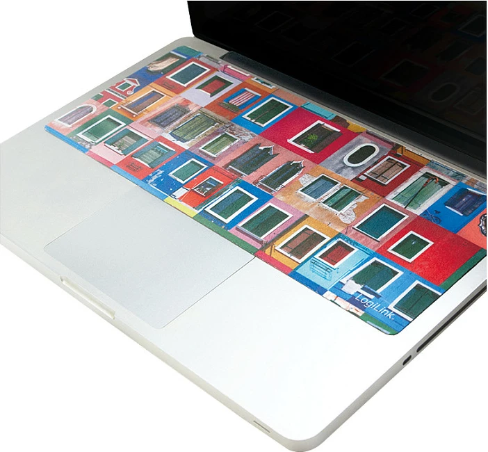 Mauspad LogiLink 3-në-1 për notebook/laptop, me leckë pastrimi, shumëngjyrëshe