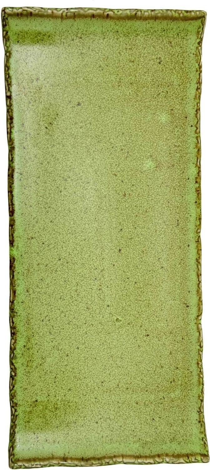 Pjatë drejtkëndore Fine Dine Edenic 340x150 mm, e gjelbër, set 3 copë