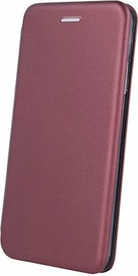 Mbështjellës flip HAVANA Premium për Samsung Galaxy S21 Plus G996, me magnet dhe xhep kartele, Burgundy Red