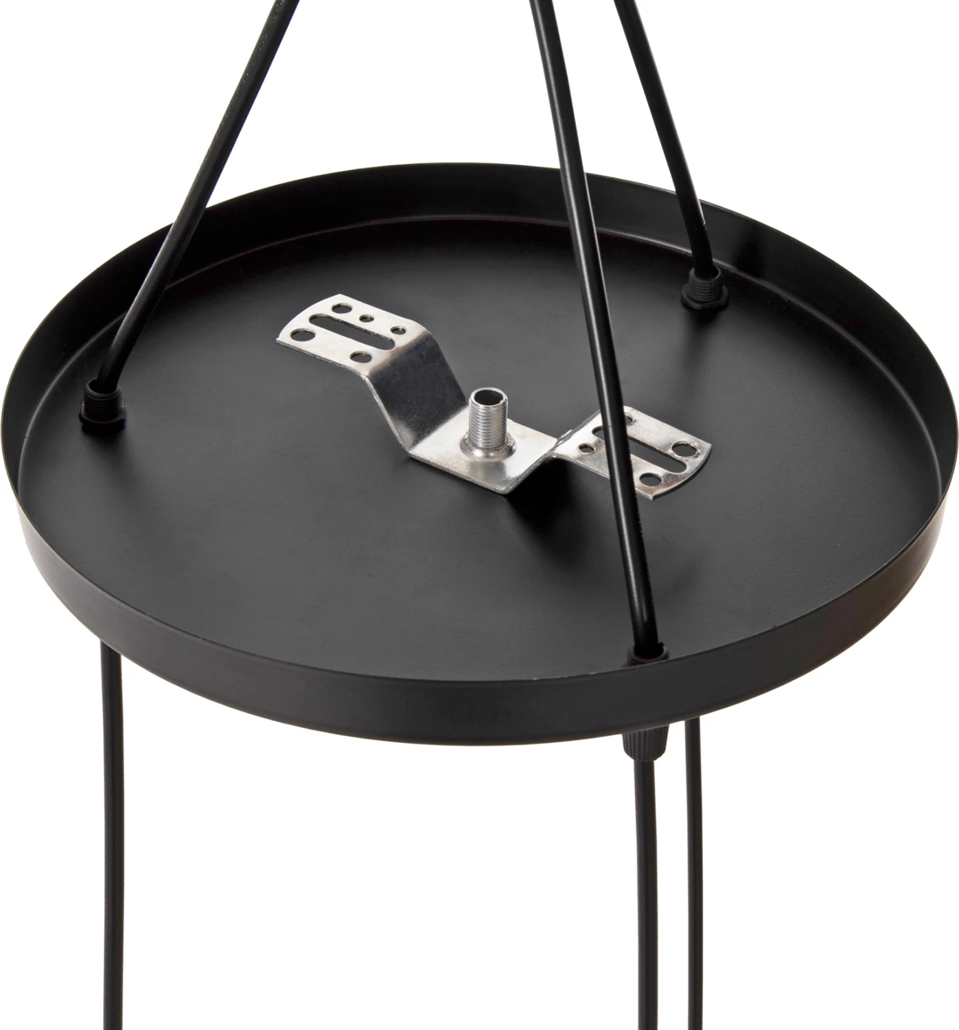 Llambë varëse tavani FH4083 3 'fenerë' metal i zi Φ23x127Hcm