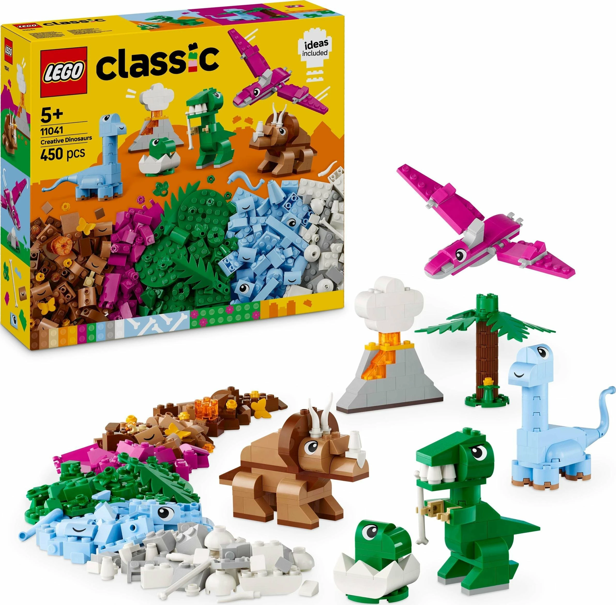 Set LEGO Classic Creative Dinosaurs 11041, 450 elemente