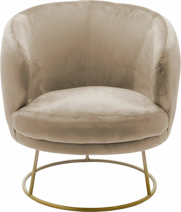 Karrige Rony kadife bezhë 78x75x82cm