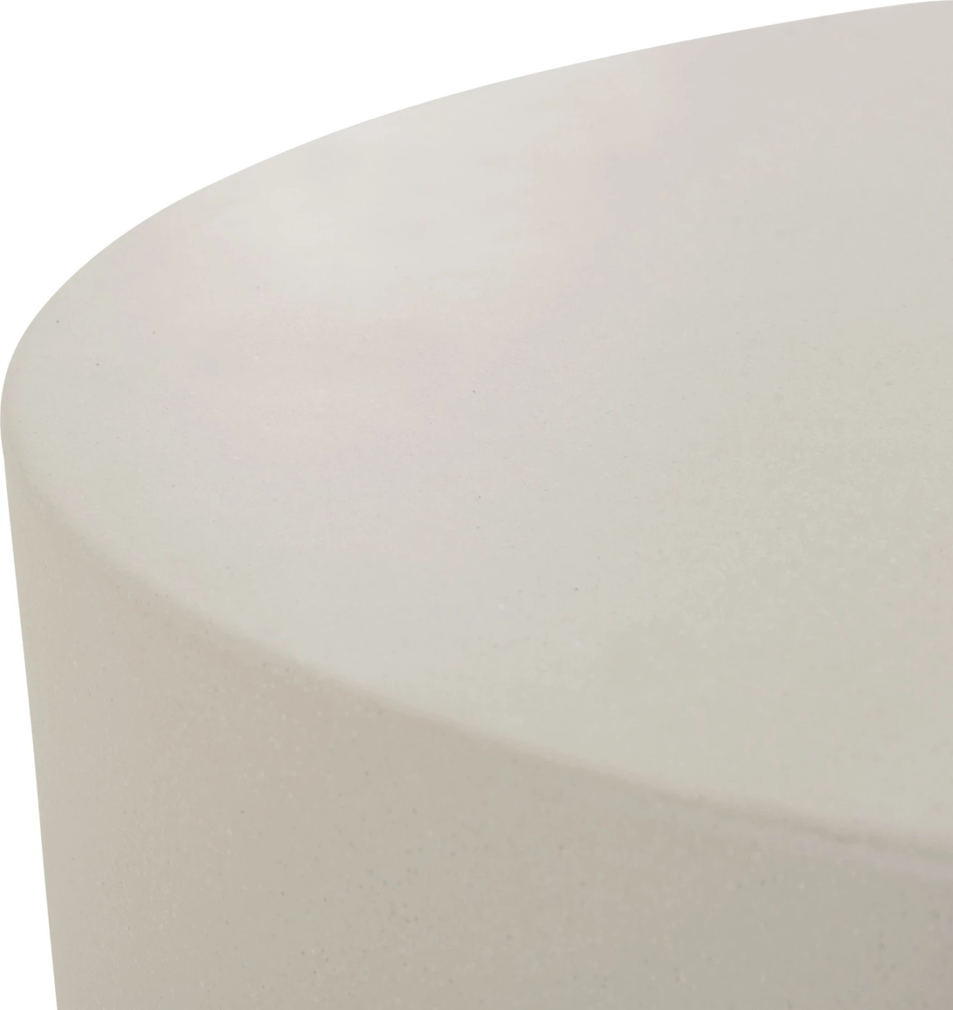 Tavolinë kafeje e rrumbullakët për jashtë, KYOKO FH6579.02, fibër-cement, bezhë, 90x34cm