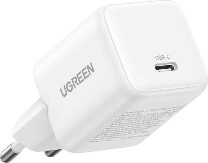 Karikues muri UGREEN 65009 PD 3.0 GaN 30W USB-C, i bardhë