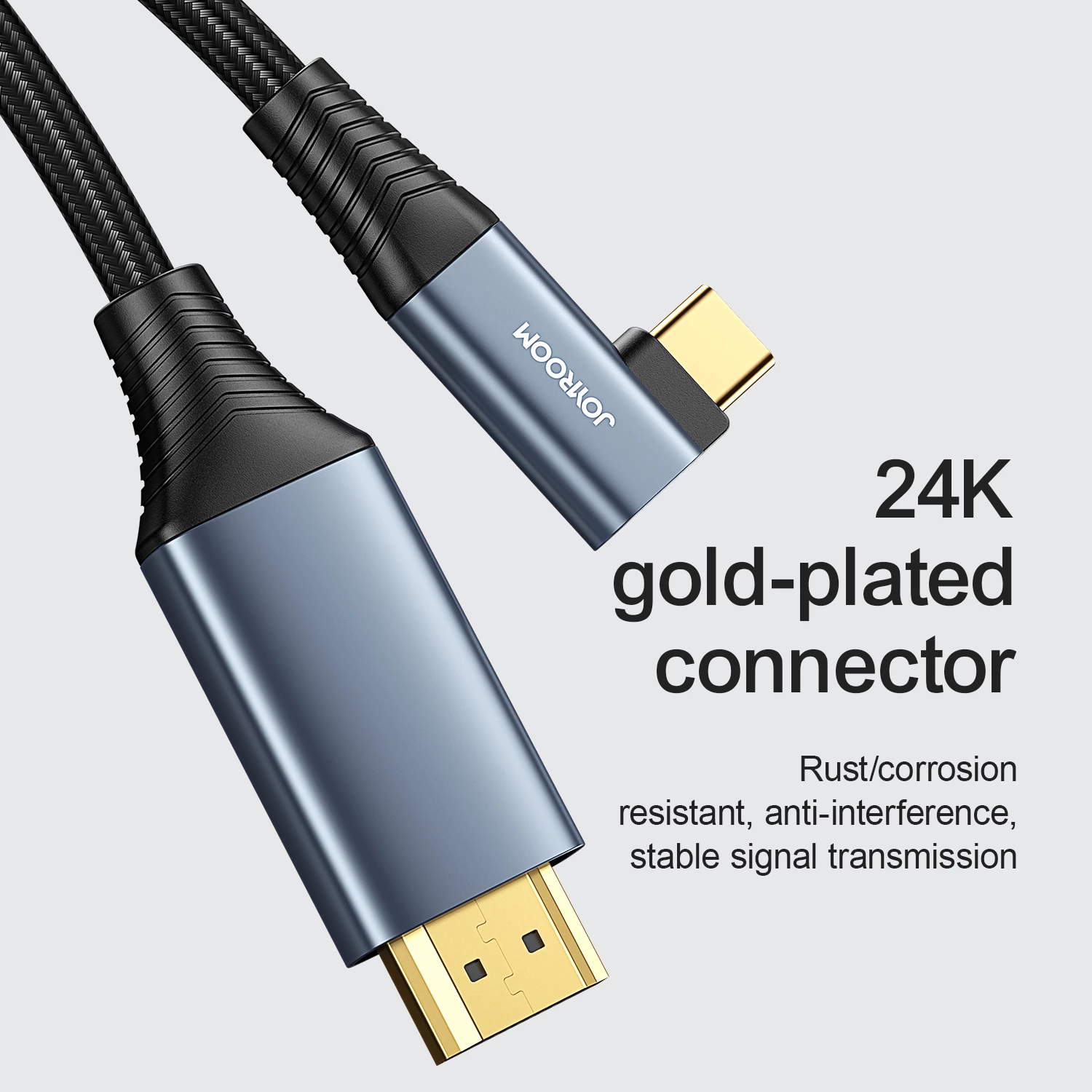 Kabllo USB-C në HDMI Joyroom SY-20C1, 2m, 4K 60Hz, Gri