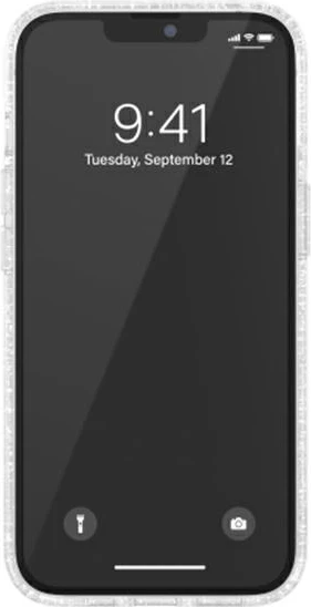 Mbështjellës Adidas OR për iPhone 13 Pro / 13 6.1", Glitter, Transparent, Silver