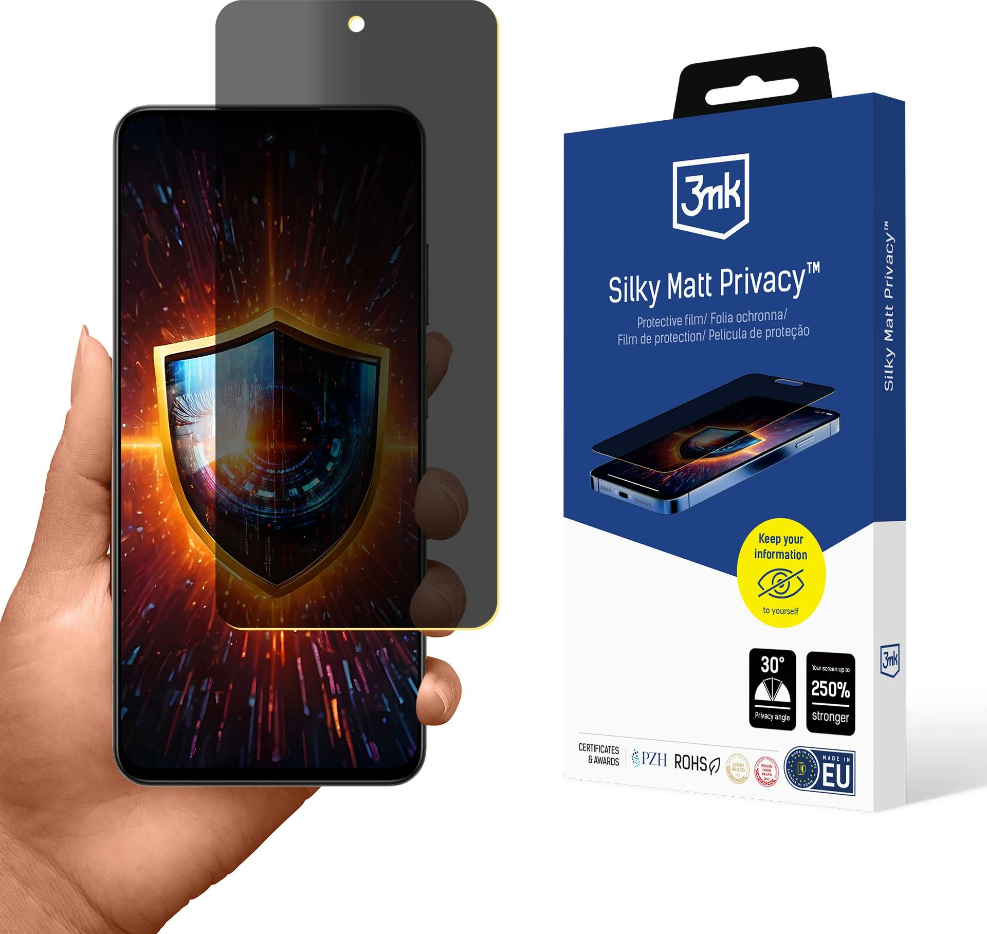 Mbrojtës ekrani privatësie 3mk Silky Matt Privacy për Realme 14x