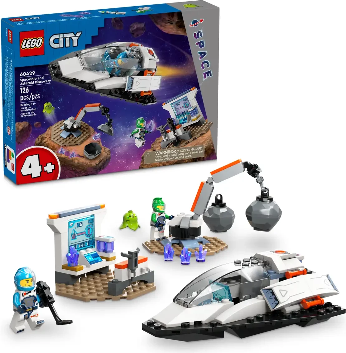 LEGO City Spaceship and Asteroid Discovery Construction Set 60429