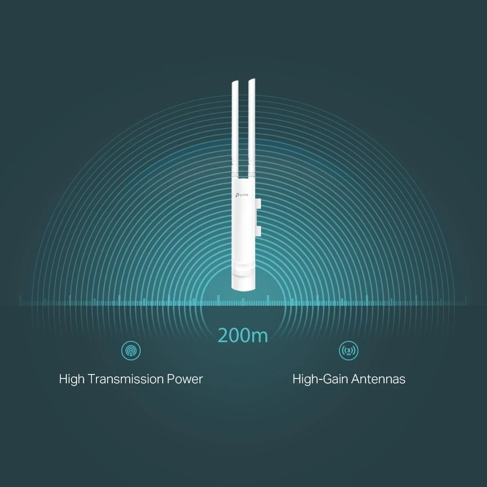 Pajisje për rrjetin jashtë, TP-Link EAP113-Outdoor, 300 Mbit/s, me PoE, Bardhë