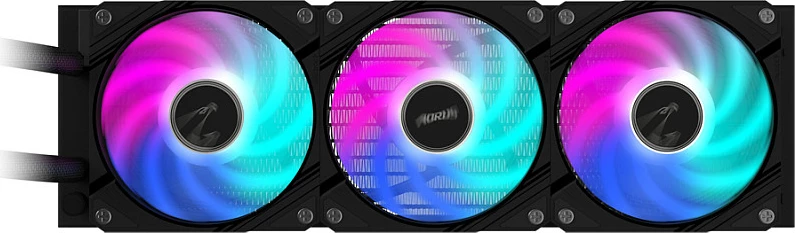 Ftohës uji Gigabyte AORUS WATERFORCE II 360, 3x120mm ARGB, i zi