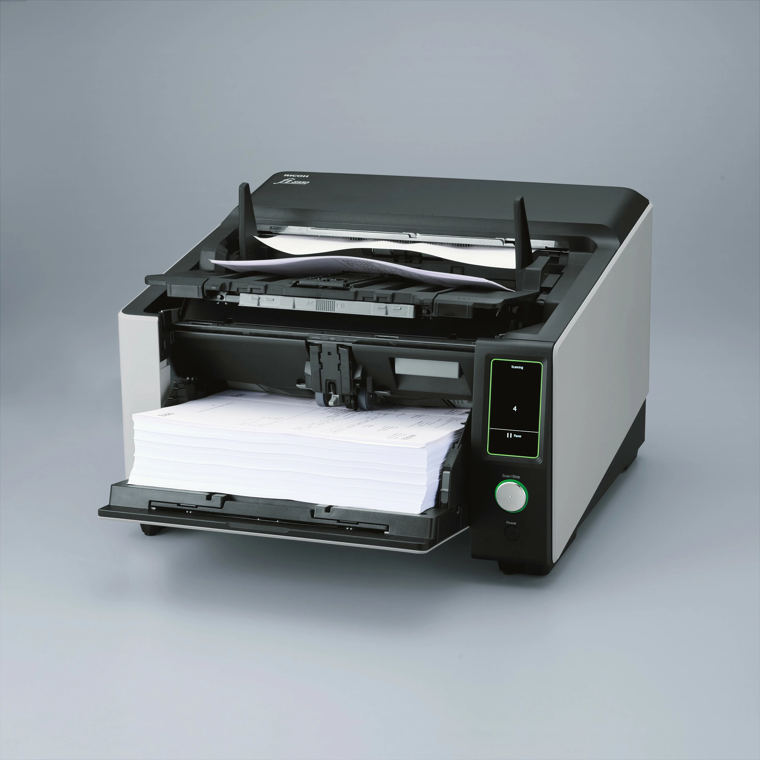 Skaner dokumentesh Ricoh FI-8950, LCD 4.3", duplex, A3, Ethernet, USB, bardhë/zezë