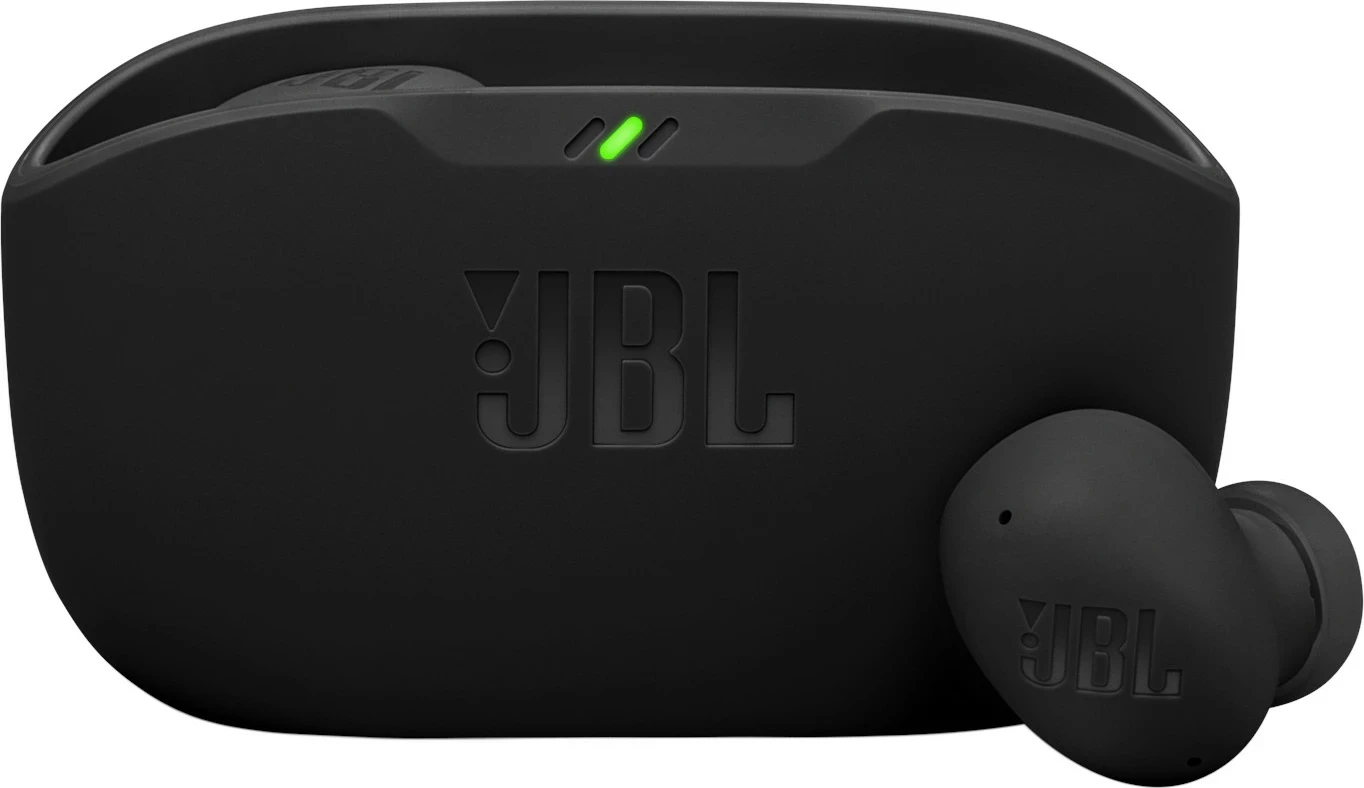 Kufje JBL Vibe Buds 2 True Wireless Bluetooth 5.2, 32 orë bateri, IP54, me kuti karikimi, të zeza