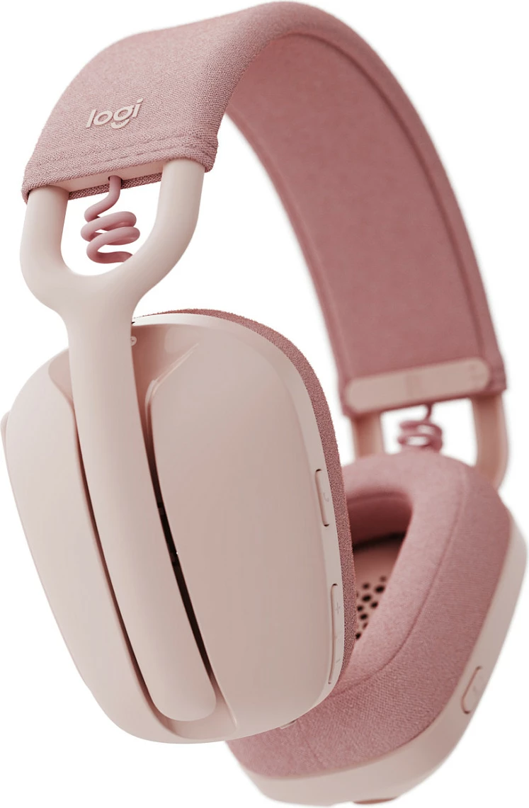Kufje Logitech Zone Vibe 100, Wireless, 185 g, Rozë