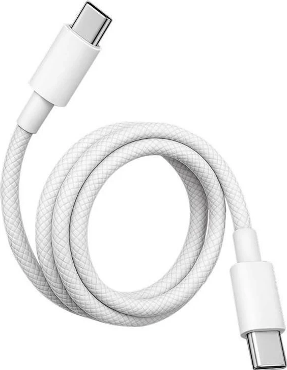 Kabllo Teltech TCA-06 USB-C në USB-C, PD 60W 3A, 1m, e bardhë
