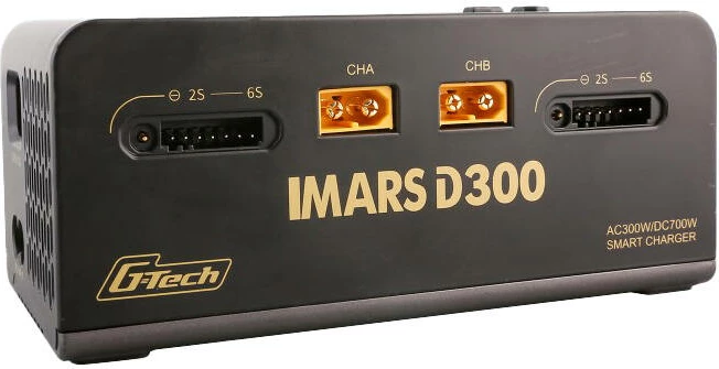 Karikues Gens Ace IMARS D300 G-Tech Channel, 300W/700W, për bateri RC, i zi