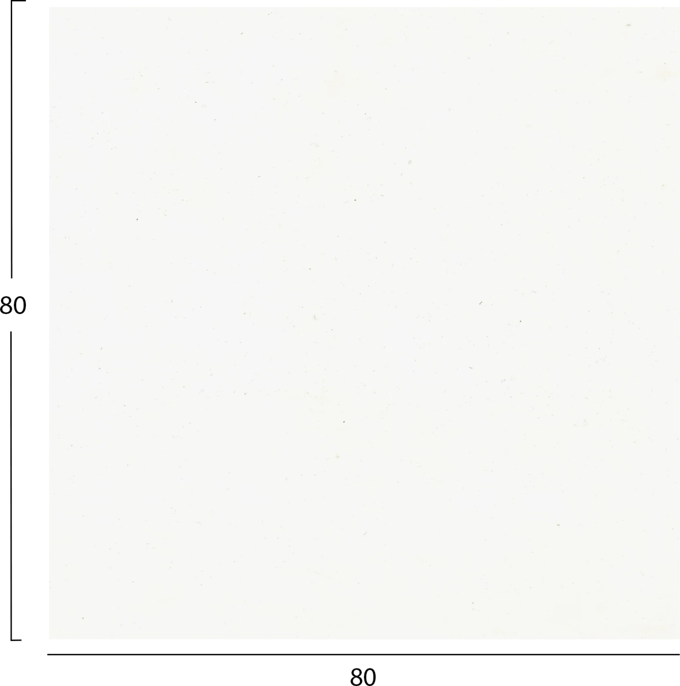 Sipërfaqe tavoline katrore HPL, e bardhë, 80x80cm, set prej 2 copësh