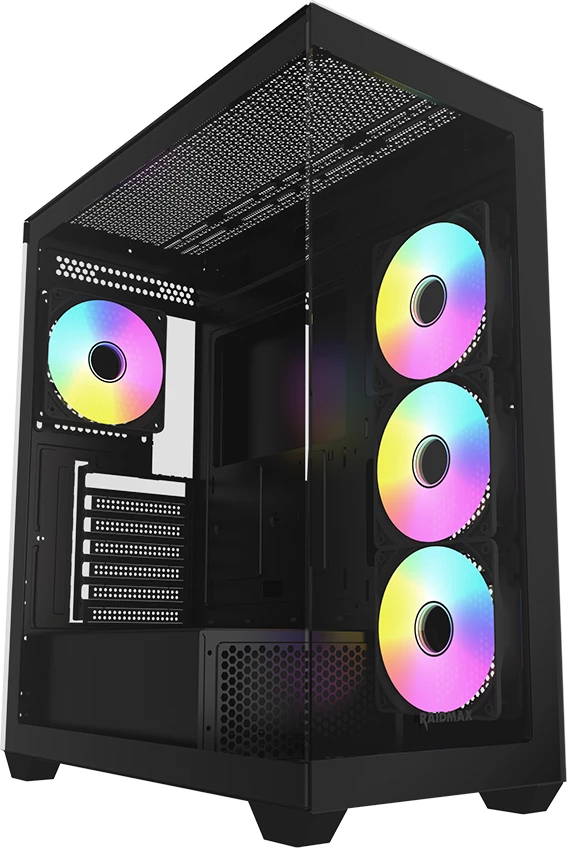 RAIDMAX Infinita i800 RGB Kasë kompjuteri – Mid-Tower – e zezë