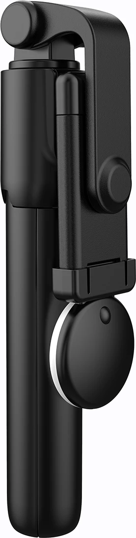 Selfie stick Hurtel WH1YXS tripod teleskopik 1m me llambë LED, mbajtëse telefoni, e zezë