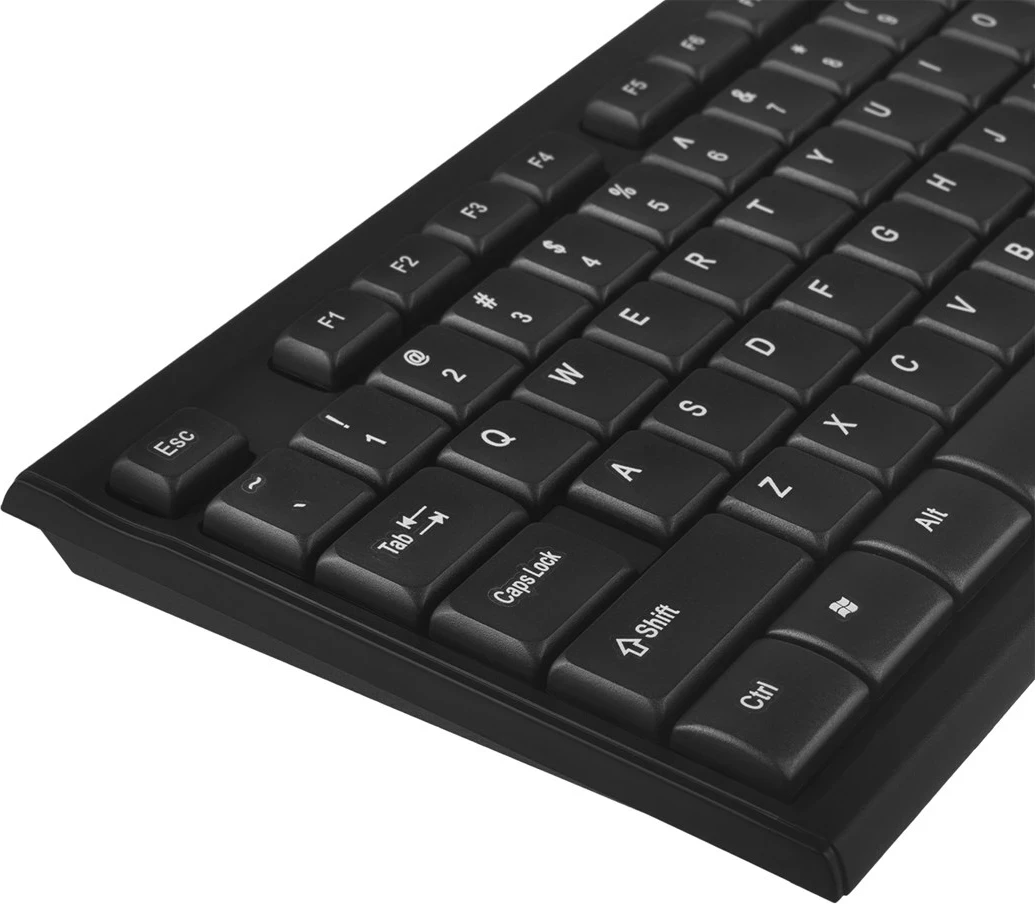 Tastierë dhe Maus NanoRS RS580, Pa kabllo, Ergonomik, Zi