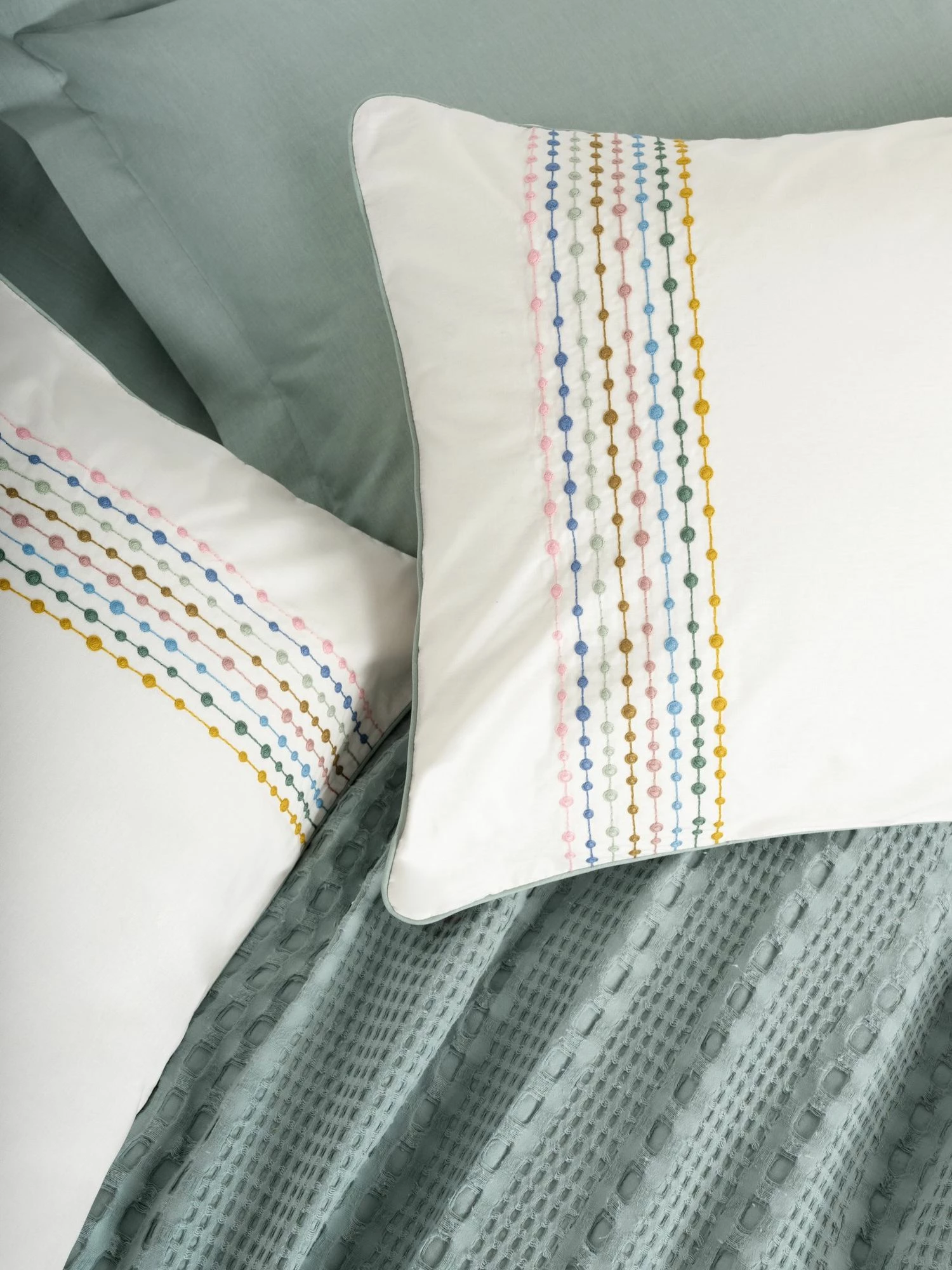 Set piké dopio, ngjyrë mint, L'Essentiel Linge de Maison