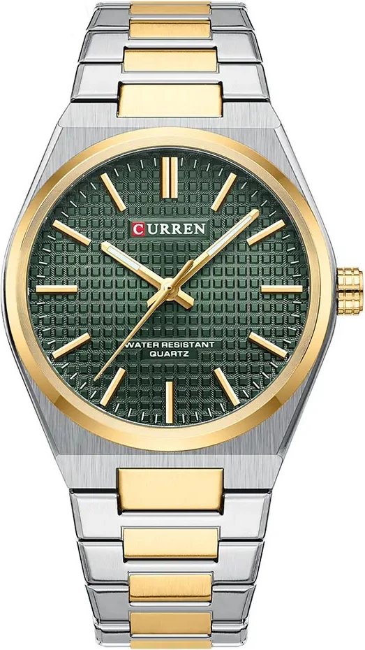 Orë dore për meshkuj Curren 8439, argjend/ari