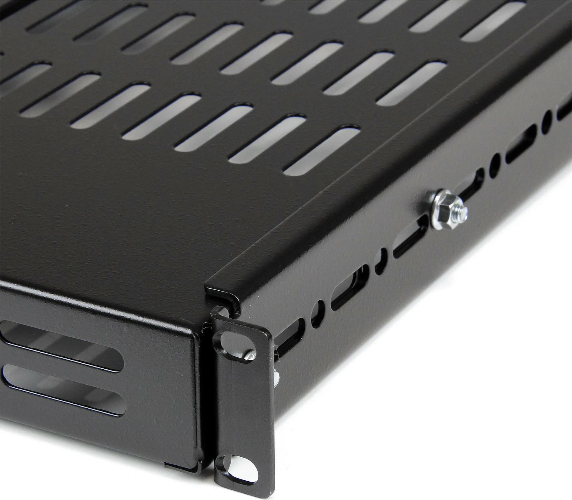 Raft për rack serveri StarTech ADJSHELF, 1U, i rregullueshëm 49.5–97.4 cm, ventiluese, 80 kg, i zi