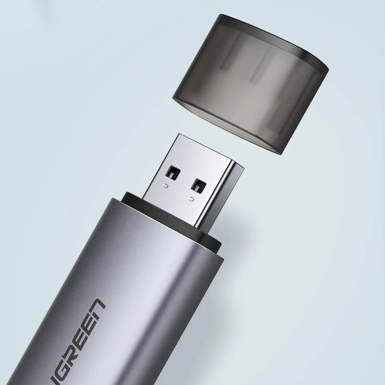 Lexues kartelash Ugreen CM185 50706, USB-A/USB-C, Gri