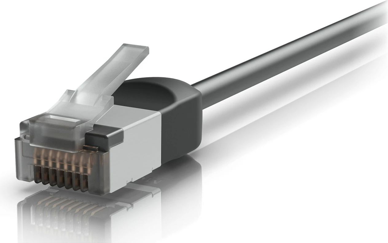 Kabllo rrjeti Ubiquiti UniFi UACC-Cable-Patch-Outdoor-C6A-12M-BK, Cat6A, 12m, e zezë
