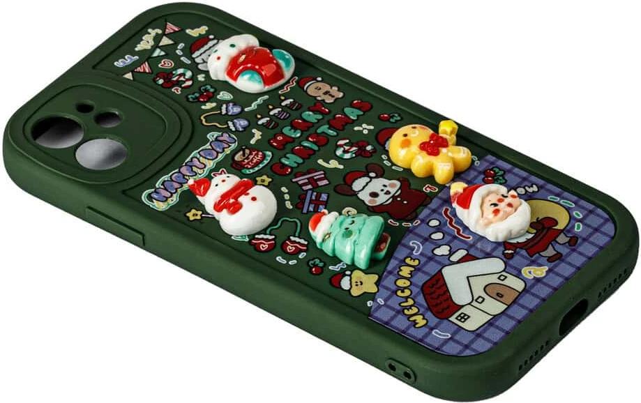 Fotroll për telefon TECH TIME Christmas Edition Deep Green (IP12PROMAX)